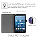 Fintie Folio Case for Amazon Fire HD 8 Tablet (7th/8th Generation, 2017/2018 Release) - Slim Fit Premium Vegan Leather Standing Protective Cover, Galaxy