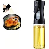 IVKIOMA Olive Oil Sprayer for Cooking, 220ml Glass Oil Dispenser | Kitchen Gadgets, Food Grade Premium Spray Bottle, Continuo