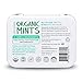 Simply Natural Organic Breath Mints, Peppermint, Powerful Fresh Breath Natural Candy, 3 SIMPLE INGREDIENTS, USDA Certified Organic, 50-Piece Tins, (Pack of 4) 200 Pieces