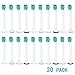 IMISI Sonicare Replacement Toothbrush Heads Fits for Philips Soniccare HX6024 HX6013 ProResults, HealthyWhite, EasyClean,DiamondClean,FlexCare ,Plaque Control,Platinum, HydroClean,Gum Health 20 Pack