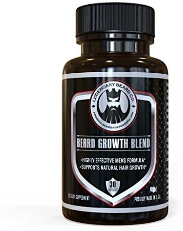 Beard Growth Blend - - Supports Facial Hair Growth - Improve Beard Quality and Length - 30 Servings