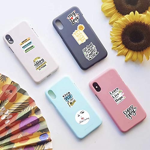 Motivational Stickers for Laptop, [Choose Joy] 50pcs Inspirational Stickers for Teens, Students, Teachers, Employees, Waterproof Positive Word Quote Stickers for Water Bottles