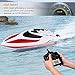 INTEY Remote Control Boats - Easy to Use for Kids & Adult, Run Fast in H102 20+ mph for Pool & Lakes, Speed Boat with 4 Channel & Capsize Recovery, Red