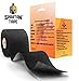 Sparthos Kinesiology Tape - Incredible Support for Pro Sports and Recovery - Free Kinesio Taping Guide! - Waterproof Rock Tapes Kinesiotape Kinetic Extreme h2o - Uncut (Black)