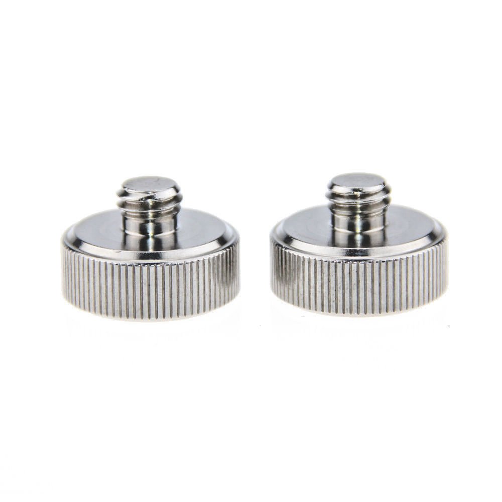 CAMVATE 3/8" Male to 1/4" Female Tripod Thread Adapter for Tripod Monopod Head Camera(2 Pieces)