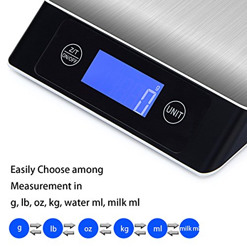 WAOAW Digital Kitchen Scale 22lb 10kg Food Scale Precise Cooking Scale and Baking Scales Digital Weight
