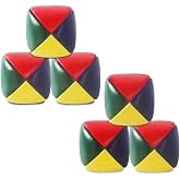 HEQISHUN 6 Pack Soft Juggling Balls for Beginners Juggle Balls Bulk Set for Juggler, Kids and Adults