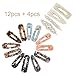 Hair Clips 16 PCS, OYRGCIK 4 PCS Pearls Hair Clips & 12 PCS Acrylic Resin Hair Barrettes Fashion Geometric Alligator Hair Pins for Women Ladies Girls Hair Bows Headwear Styling Hair Tools Accessories