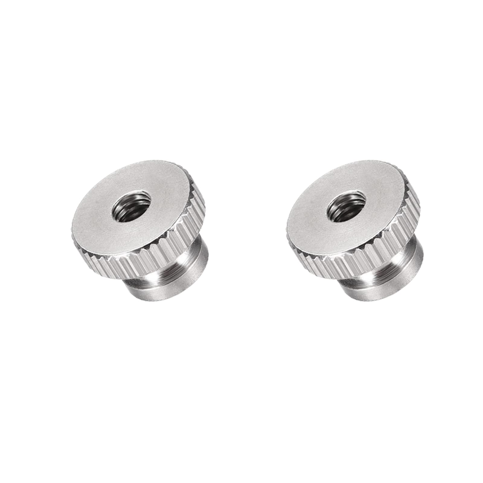 METALLIXITY Knurled Thumb Nuts (M4x12x8mm) 2pcs, 304 Stainless Steel Round Rod Hand - for House Construction Hardware Fasteners