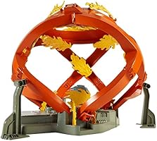 hot wheels throwback fireball crash playset
