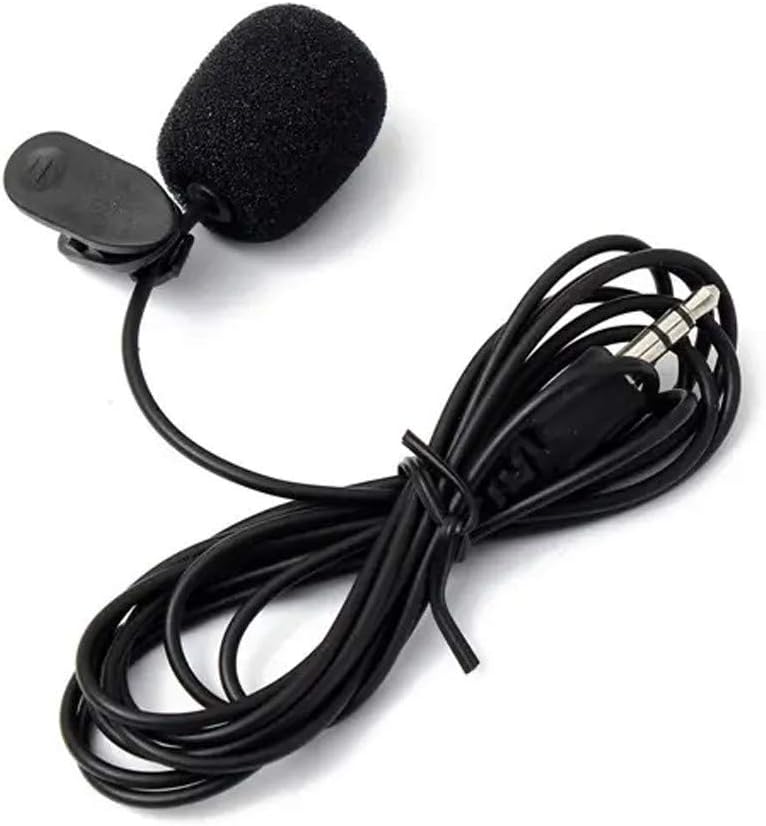 HoneyGod Microphone for Camera, PC, Lavalier Clip On Lapel 3.5 mm with USB Charging, Omnidirectional Mic with Noise Reduction for Video, YouTube, Interview, Vlogging (2 PC)