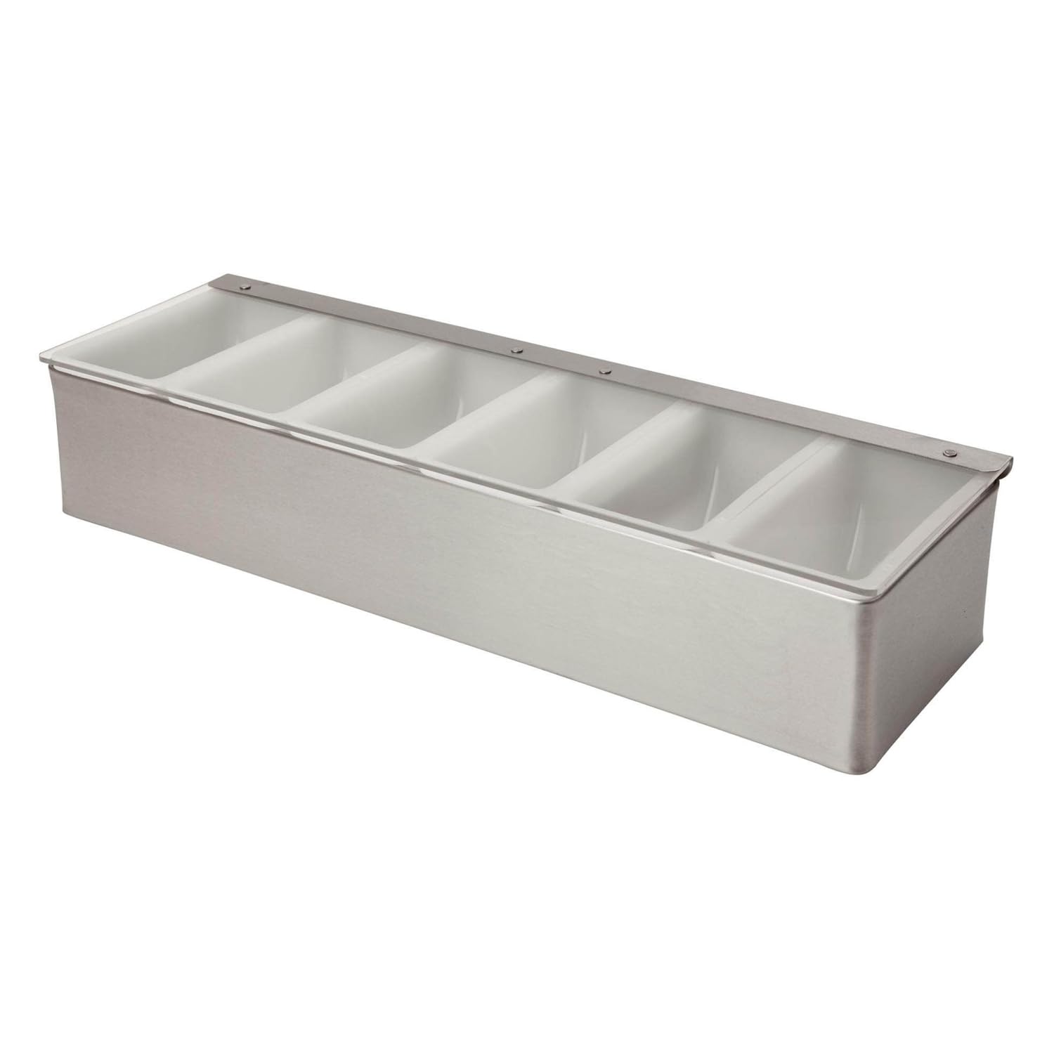 Beaumont 6 Part Stainless Steel Condiment Holder, Silver