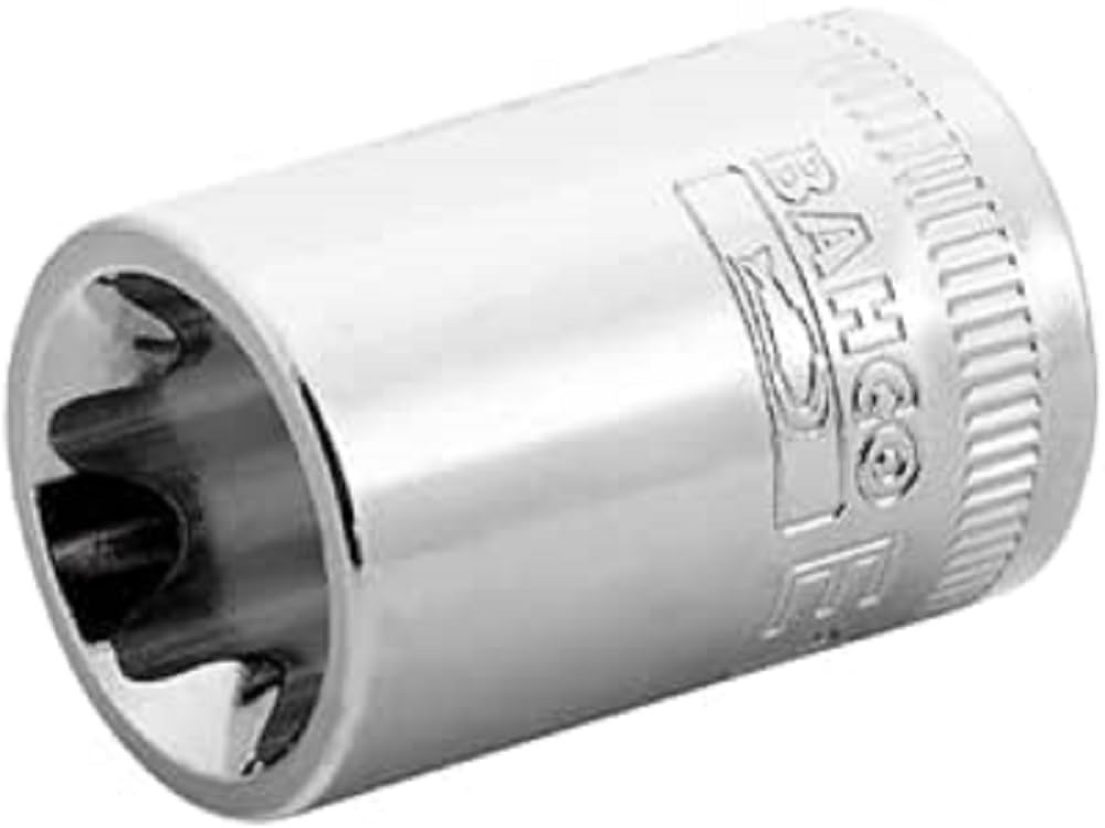 Bahco SB7400TORX-E12 E14 Outside Torx Socket Wrench Insert, Silver