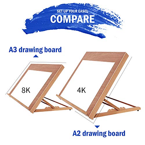 A2 Extra Large Tabletop Drawing & Sketching Board?5Position Adjustable