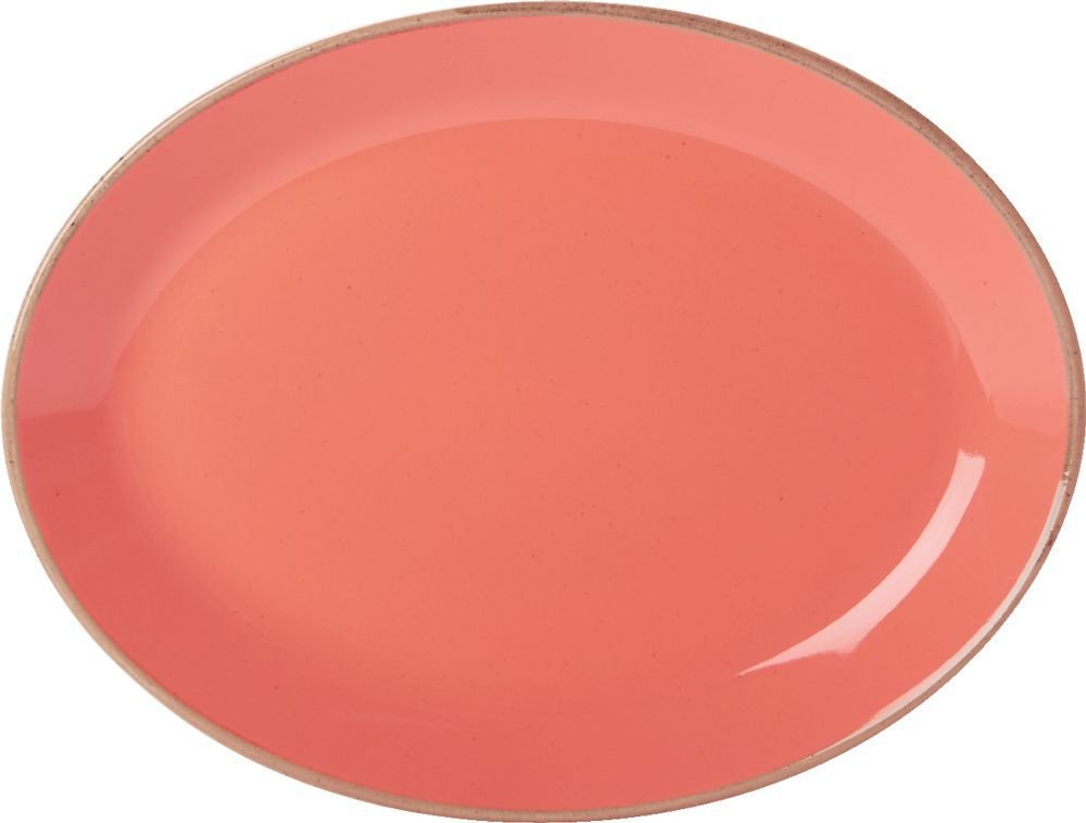 Seasons 112131CO Coral Oval Plate, 30 cm/12" (Pack of 6)