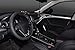 Rueesh Car Steering Wheel Cover, Genuine Leather, Sporty Curves, Durable, Thick, Anti-Slip, 15 Inch Middle Size - Black with Black Lines