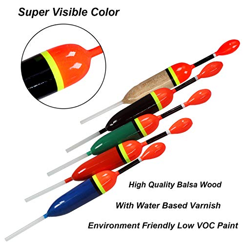 thkfish Slip Bobbers Fishing Floats and Bobbers Balsa Wooden Fishing