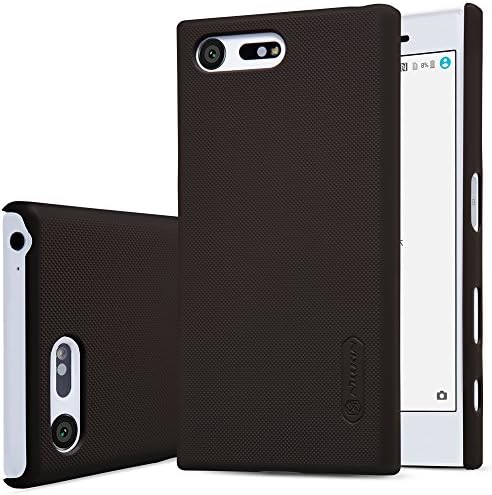 Meimei1986 Anti-Slip Slim Fit Frosted Ultra Thin Matte Hard Back Cover Case With Screen Protector for Sony Xperia X Compact,Brown