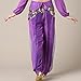 MUNAFIE Belly Dance Harem Pants Arabic Halloween Lantern Shiny Pants Fancy Pants US0-14 Purple