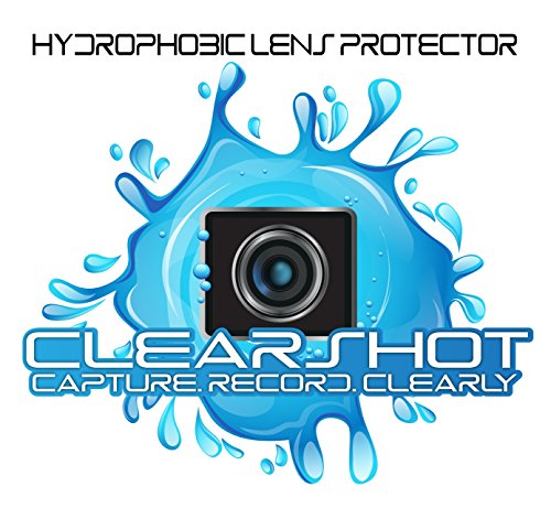 Hydrophobic Lens and Screen Protector for GoPro Hero 5/6/7 Black with Free Silicone Lens Cover ($5.99 Value). Anti-Scratch, Water/Snow Repellent, Touchscreen Compatible, Lasts up to 6 Months.