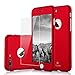 iPhone 7 Plus Case,MYRIANN Ultra Slim Full Body Coverage Protection Hard Case with Tempered Glass Screen Protector for iPhone 7 Plus(Red)
