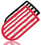 Hot Handle Holders, Striped, Set Of 2, Potholders, for Cast Iron Skillets, Pans, Frying Pans & Griddles, Metal and Aluminum Cookware Handles - Sleeve Grip, Handle Cover