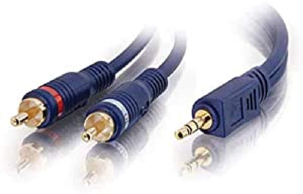 C2G 10m Velocity One 3.5mm Stereo Male to Two RCA Male Y-Cable