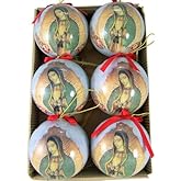 OL Our Lady of Guadalupe with Roses 3-inch Decoupage Christmas Ornament