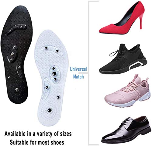 Massaging Insoles, Acupressure Magnetic Massage Foot Therapy Reflexology Pain Relief Shoe Insoles 2 Pair Washable and… - Image 4