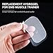 CHARMINER Abs Trainer Replacement Gel Sheet, Abdominal Toning Belt Muscle Toner Ab Trainer Accessories 30pcs Gel Sheets Gel Pad(2pcs/packs, 15packs/box)