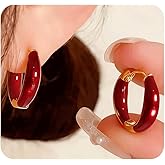 Cute Enamel Round Hoop Huggie Earrings,Charm Dripping Oil Circle Hoop Earrings,Aesthetic Anniversary Jewelry Accessories Gifts for Women