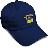 Custom Soft Baseball Hat Embroidered Dad Hat Ukraine Flag Embroidery Men & Ladies Baseball Cap Cotton