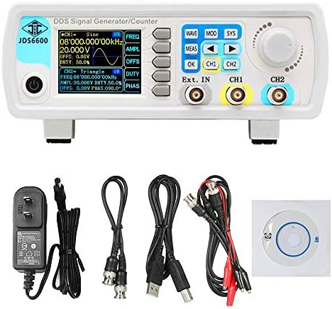 60MHz Upgraded DDS Signal Generator Counter,High Precision Dual-Channel Arbitrary Waveform Function Generator Frequency Meter 266MSa/s