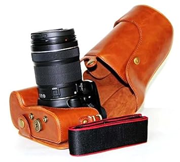 Funda de piel Para Cámara Canon EOS 60d 70d (18 – 135 mm lente ...