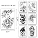 Fake Lion Sleeve Tattoos Stickers, Full Arm Animal Temporary Tattoos Sleeves for Adult Kids Women Makeup, 12-Sheet