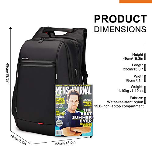 Wind Took Mochila Portatil Mochila Trabajo Hombre Impermeable Con Usb Mochila Para Ordenador Portatil 17 Pulgadas Multifunciona Maletin Dackpack Gran Capacidad Para Trabajo Viaje 33 X 18 X 49cm Todoenone Amazing Products Collection