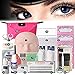 19pcs Eyelash Extension Kits,Professional Mannequin Head Training Eyelashes Extensions Practice Cosmetology Esthetician Supplies with Eye Lashes Glue Tweezers Tools sets