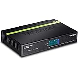 TRENDnet 5-Port Gigabit PoE+ Switch, 31 W PoE Budget, 10 Gbps Switching Capacity, Data & Power Through Ethernet To PoE Access