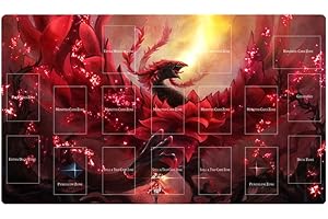 Mlikemat New Playmat Akiza Izinski Black Rose Dragon Mouse Pad TCG CCG Trading Card Game Mat + Free Bag (ZD014-99)
