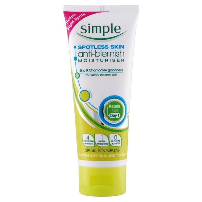 simple spotless skin moisturiser