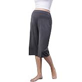 Topwhere Women Maternity Capris Pregnancy Pants Soft Joggers Lounge Bottoms with Pockets