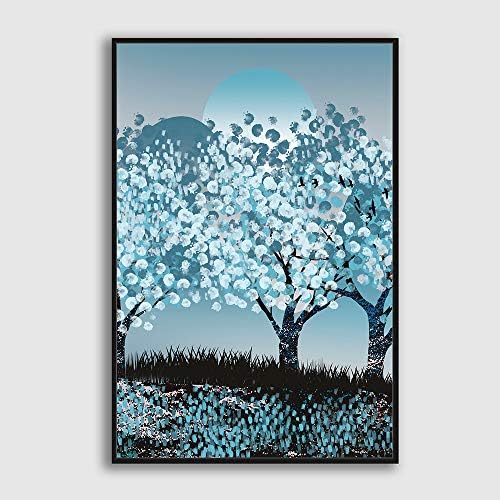 Framed Home Artwork Abstract Colorful Scenery for Living Room Bedroom