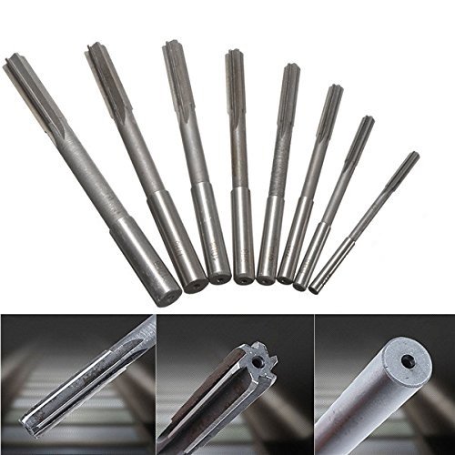 BUYGOO HSS H8 Straight Shank Chucking Machine Reamer Milling Cutter Tool Set 3/4/5/6/7/8/9/10mm Reamer Cutting Tool 8 pcs - Thumbnail 4