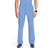 Cherokee Infinity Men Scrub Pants, 6 Pockets, Tapered Leg with Zip Fly Front and Inside Functional Drawstring Cargo - CK200A
