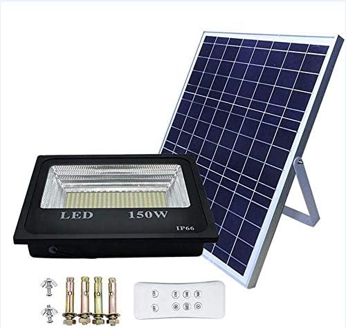 SZYOUMY Double Color Street Lamp 30W-200W LED Solar Panel Flood Night Light with Remote for Outdoor Garden Decoration Landscape Spotlight Wall Lamp Bulb (200W, Single Color)