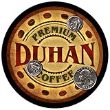 Duhan Family Name Coffee Rubber Drink Coasters - 4