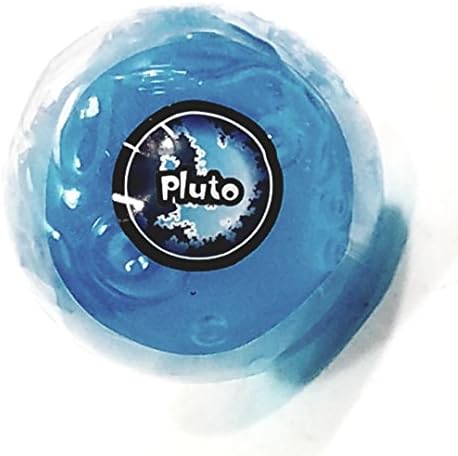 Putty Planets Pluto Light Blue Metallic Putty In Planet Shaped Case 100g In Round Container Of Goop