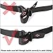 Men's Nylon EDC Outdoor Belt, SANSTHS Tactical Duty Military Belt Fit 40 Waist Black Webbing Gun Belt with Solid Buckle