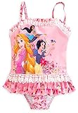 Disney Store Little Girls' Disney Princesses Glitter Accents Deluxe Swimsuit