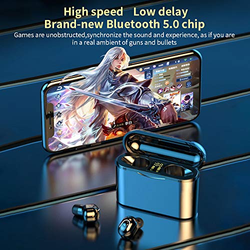 gdfh Bluetooth Earbuds Wireless Earbuds Bluetooth Earphones Wireless Headphones, Bluetooth 5.0 TWS Stereo Earphones in-Ear with Charging Case, Built-in Microphones for Sports,Workout,Gym